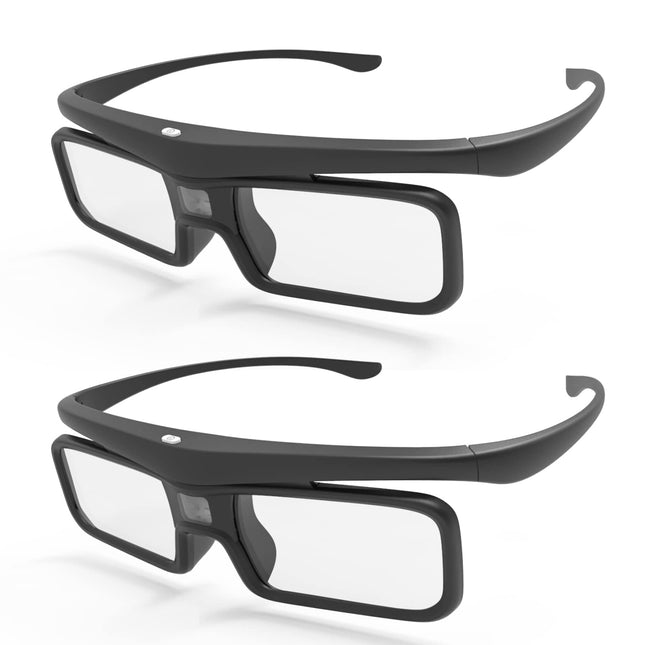 AWOL VISION DLP Link 3D-prillid, laetavad aktiivkatikuga prillid, ühilduvad AWOL VISION LTV-2500, LTV-3500, Vanish TV ja teiste DLP-Link 3D-projektoritega (2 tk komplektis)