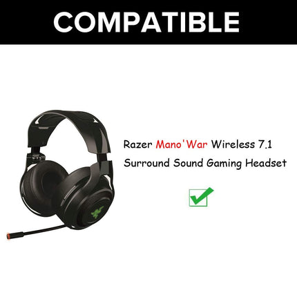 ManO'Wari kõrvapadjad, mis sobivad Razer ManO'War 7.1 analoog-virtuaalse ruumilise heliga mängukõrvaklappidele. (Peavõruga kõrvapadjad)