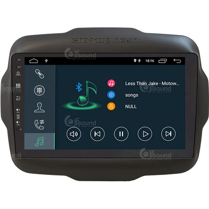 Isikupärastatud autoraadio Jeep Renegade'ile Android GPS Bluetooth WiFi USB DAB+ Puuteekraan 9" 4-tuumaline Carplay AndroidAuto