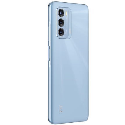 ZTE nutitelefon Blade V40 (16,94 cm (6,67 tolli) FHD+ ekraan, 4G LTE, 4 GB RAM ja 128 GB sisemälu, 48 MP põhikaamera ja 8 MP esikaamera, kahe SIM-kaardiga, Android 11) sinine, 123401201023