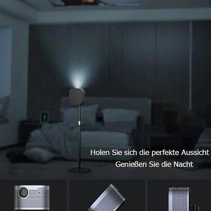 HIBORI projektori alus 360° pöörlev projektori kinnitus reguleeritava kõrgusega projektori põrandaalus ühildub XGIMI, Nebula, VANKYO, Jinhoo, AuKingiga