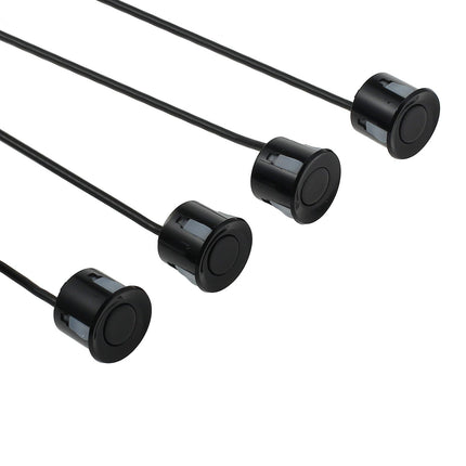 AUTOOUTLET parkimisandurid PDC tagurdusalarm 4 anduriga universaalne auto tagurdamise parkimisabi tagurpidikäigu helisignaal LCD-ekraan DC 12 V (must)