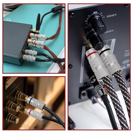 LANAFAY 4 mm banaanpistikuga audio- ja videoadapter