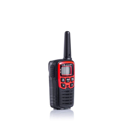 Midland XT10 Walkie Talkie C1176, PMR-raadio algajatele, vööklambriga raadiosaatjad, VOX-funktsiooniga raadio, 4 km leviala, punane