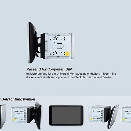 MIC AU10 Android 13 autoraadio navigatsiooniga Qualcomm Snapdragon 665 4G+64G: DSP DAB+ BT 5.0 WLAN 10" ekraan USB sd GPS topelt 2 DIN OBD universaalne seadme asendus VW Toyota KIA Nissan Hyundai FIAT