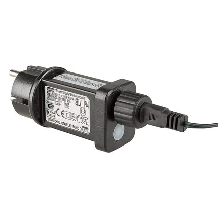 Idena 31854 - LED-kuusevanik 160 sooja valge LED-iga, 8-tunnise taimerifunktsiooni ja trafoga, umbes 10 m pikk, kaunistus sise- ja välistingimustes kasutamiseks, meisterdamiseks, peokaunistuseks, jõulukaunistuseks