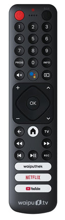 waipu.tv remote control with quick-access buttons for waipu.tv 4K Stick (spare part)