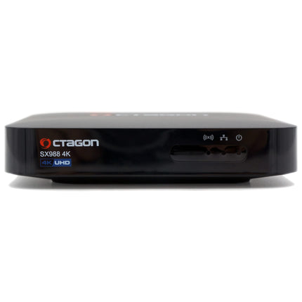 OCTAGON SX988 4K UHD H.265 HEVC interneti nutiteleri digiboks - mitme käivitusega vastuvõtja ja satelliit-IP-TV, DLNA, YouTube, veebiraadio (SX988 koos 300 WLAN-iga)