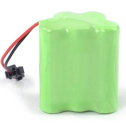 SHAWOROCE 2400mAh 6V NI-MH Battery for RC Truck Cars Vehicles Rechargeable AA RC Battery with Plug and Charging Cable Remote Controlled Car 4WD Off-Road Vehicle Tan (SM-2P)