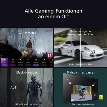 Sony BRAVIA 5 XR Mini-LED 75-tolline teler (K75XR55), tehisintellektiga XR protsessor, akustiline multiheli, Dolby Vision/Atmos, IMAX Enhanced, Google TV (2025), Google Cast, Apple AirPlay 2, mängumenüü, nutiteler