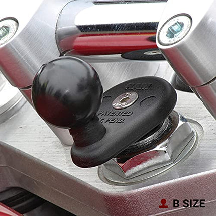 Ram Mount RAM-B-342U Aluminum Motorcycle Fork Stem Ball Base, Size B, Black