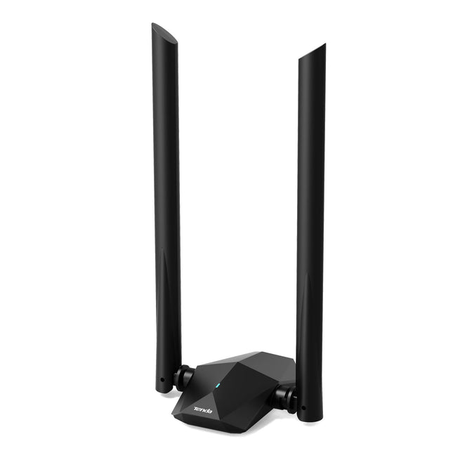 Tenda U18a WiFi 6 WLAN Stick WLAN USB Adapter (AX1800 Dual-Band 5GHz: 1201 Mbps + 2.4GHz: 574 Mbps) 2 * 5dBi Antennas, WPA3, USB 3.0, MU-MIMO, LED, Supports Windows 10/11, for PC/Laptop/Desktop