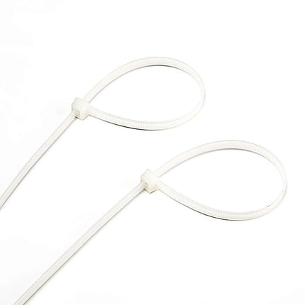 NUZAMAS [100 Pack] Cable Ties, 10 mm Wide, 49.5 cm Long, Heavy Duty Nylon Plastic Cable Ties, Flexible Cable Holders Slip Knots