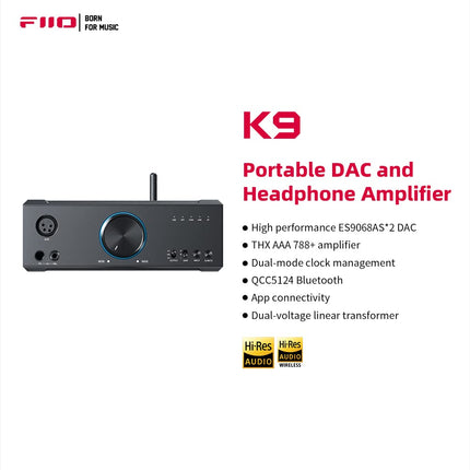 FiiO K9 Desktop Headphone Amplifier/DAC - Standard Edition