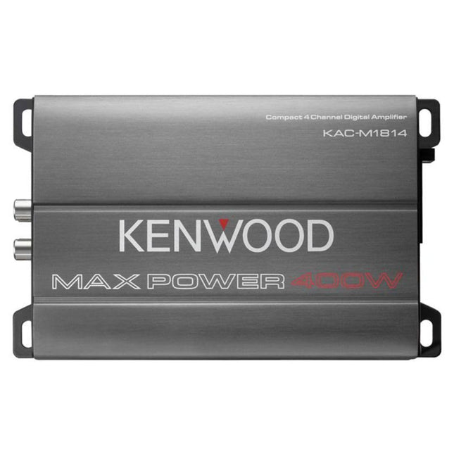 Kenwood KAC-M1814 4-kanaliline digitaalvõimendi, kompaktne, sillatav, maksimaalne võimsus 400 W