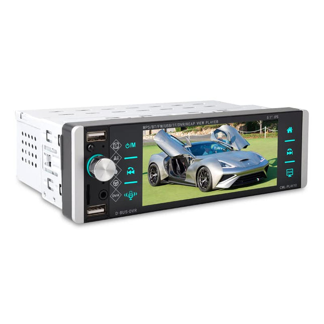 5.1 inch Single Din Car Radio with IPS Touch Screen, Support Bluetooth, FM Mirror Link, Support Smart Voice/4USB/RDS/Remote Control