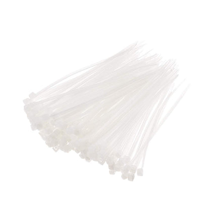 sourcing map 80 x 1.8 mm Self-Locking Nylon Cable Ties White 300 Pieces