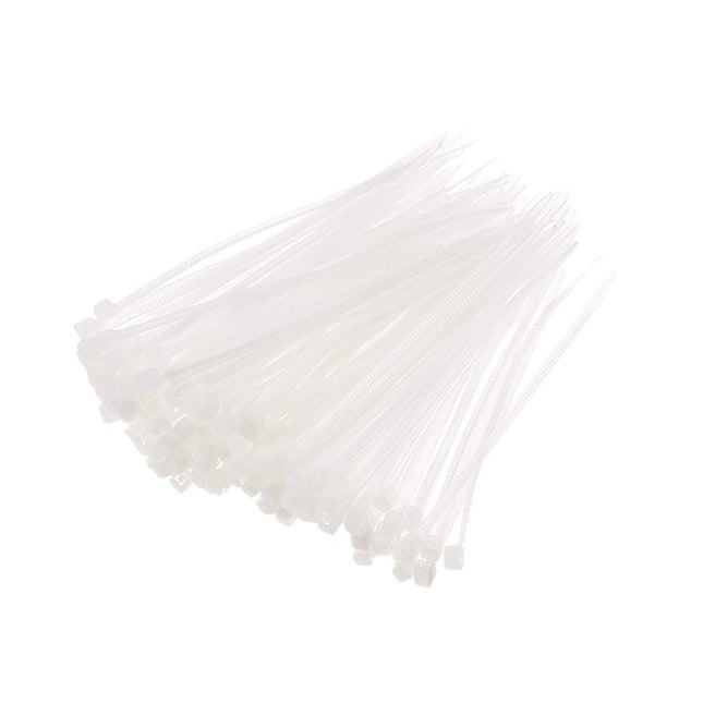sourcing map 80 x 1.8 mm Self-Locking Nylon Cable Ties White 300 Pieces