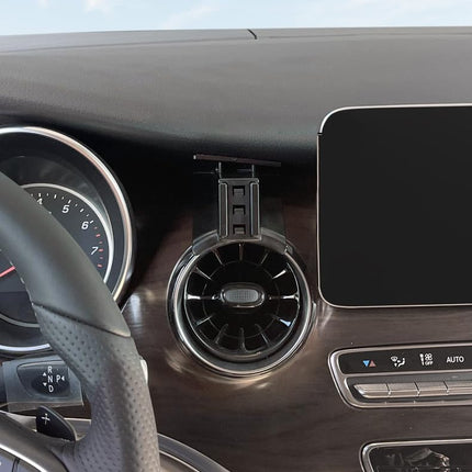 KÕRGELT LENDAV V-klassi 2015-2023 mobiiltelefonihoidja auto ventilatsioonikinnitusele, ainult vertikaalseks kasutamiseks (süsinikkiust tera)