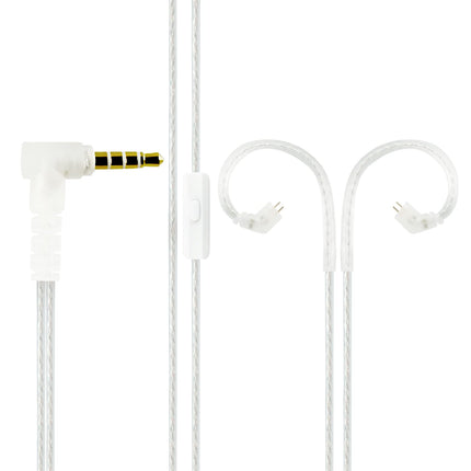 Yinyoo KZ kõrvaklappide pikenduskaabel 0.78 2-pin 3.5mm topelthõbetatud 2-sooneline Hifi audiokaabel ZST/ZSR/ED12/ES3/ES4/ZS10/AS06/ZS10/ZST-X/EDX (B-pin, mikrofoniga)
