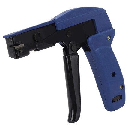 Cable Tie Gun, Blue Chrome Vanadium Alloy Steel Nylon Cable Tie Tensioning Tool Nylon Cable Tie Cutting Tool, Nylon Cable Tie Fastening Tool