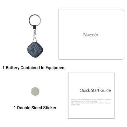 Nutale võtmeleidja rakendusega Smart Tag Bluetooth - 1 pakk iOS-ile ja Androidile, esemete jälgimise tugi, kaugjuhtimispult, hea idee kadunud esemete jaoks (sinine)