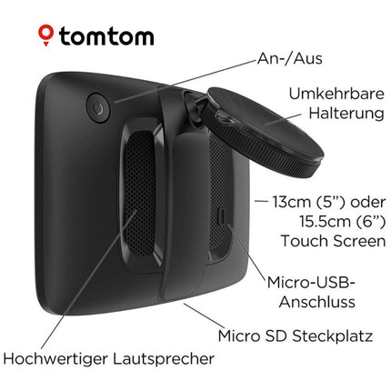 Tomtom GO Classic navigatsiooniseade (6 tolli, liiklusummikute vältimine tänu Tomtom Trafficule, Euroopa uuendused, uuendused WiFi kaudu)
