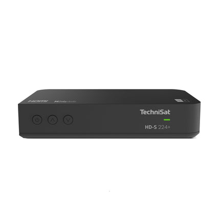 TechniSat HD-S 224+ - kompaktne HD satelliitvastuvõtja HD+ kanalipaketiga 6 kuuks (DVB-S2, ajanihke funktsioon, HDMI, USB-meediapleier, 7-päevane EPG, 12-voldine töö, kaugjuhtimispult) must