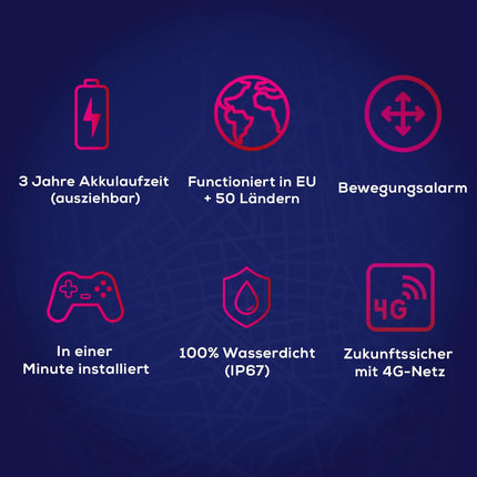 Loca 2 GPS-jälgija - Tellimust ega SIM-kaarti pole vaja - Aku tööiga 3 aastat ühes asukohas päevas - Veekindel - Autole, matkaautole, mootorrattale ja paadile - Leviala EL + 130 riigis