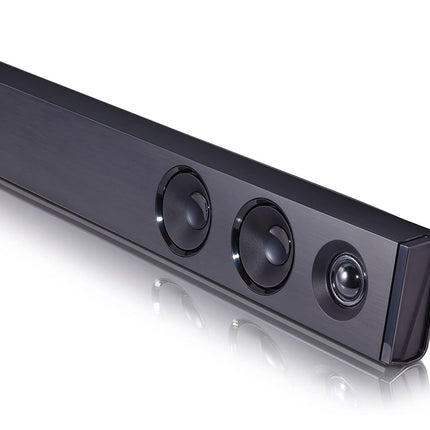 LG SQC2 2.1 Soundbar (300W) with wireless subwoofer for TVs 43 inches and larger (Adaptive Sound Control, Bluetooth), Black [Model Year 2023]