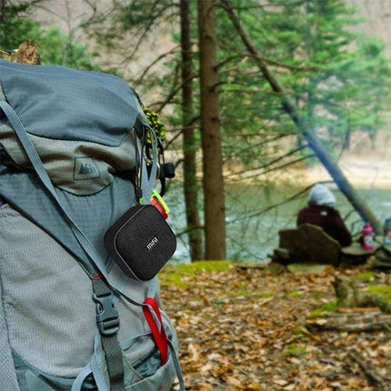 MIFA A1 Mini Bluetooth Speaker, True Wireless Stereo Technology, 15 Hours Playtime, IP56 Waterproof and Dustproof Wireless Speaker with 3.5mm Audio Input, Black