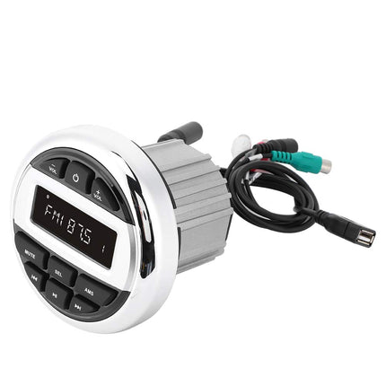 Mere Bluetooth stereoraadio, veekindel Bluetooth MP3-mängija Digitaalne stereo FM AM raadio USB laadimine merepaadile jahtmootorrattale