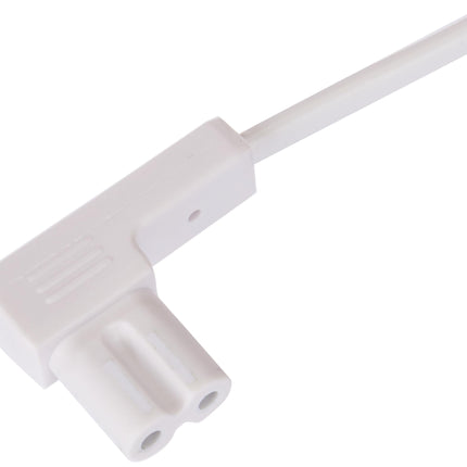 Electraline 95514 toitekaabel heli, video, raadio, Sonos Play nurga all, europistik topeltpesaga C7, valge, 3 meetrit (2 tk pakendis)