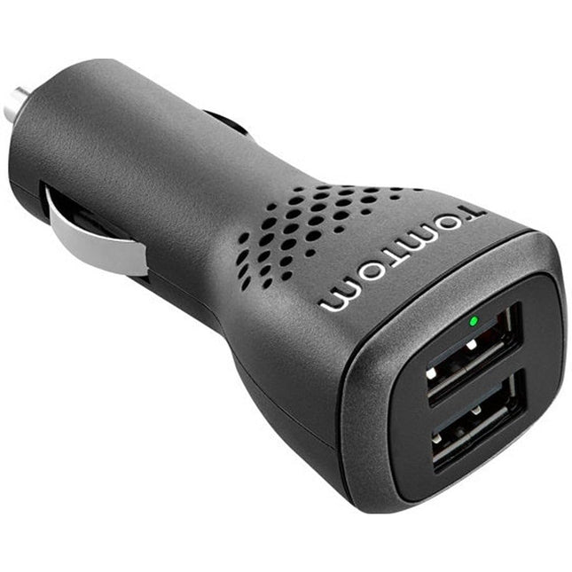 TomTom 9UUC.001.26 kiire kahekordne laadija (2500 mA, kahesuunaline USB) must
