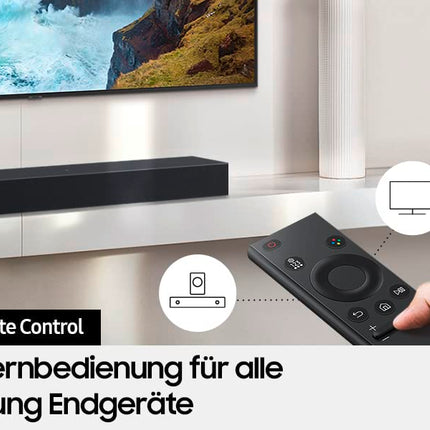 Samsung HW-C410G 2.0-kanaliga C-kõlaririba, integreeritud subwoofer, ruumilise heli laiendamine, Dolby Digital 2.0, DTS 2.0, Bluetooth ja NFC, üks kaugjuhtimispult [2023]