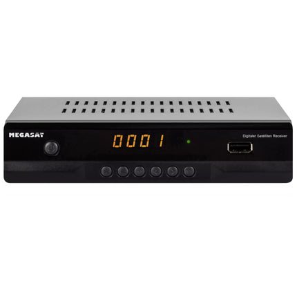 Megasat HD 390 HD SAT Receiver (HDTV, DVB-S2, HDMI, 1080p, SCART, USB Media Player, Full HD, Astra pre-installed) incl. netshop 25 HDMI cables