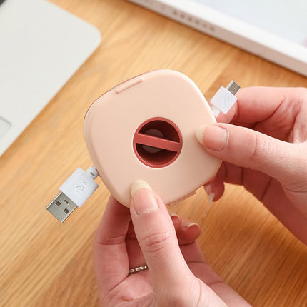 DOITOOL laadimiskaabli korraldaja, 6-osaline kaablikerija kodukontorisse, klassiruumi kaablikerija väike koos mobiiltelefonihoidjaga, 7,2 x 7 x 1,5 cm laadimiskaablikerija USB-kaablirulli kaablikerija