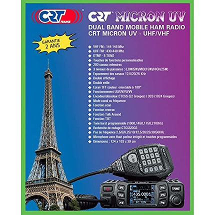 Tundmatu CRT Micron U/V 2m/70cm kahesageduslik mobiilseade