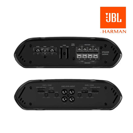 JBL Concert A704 4-kanaliline AB-klassi autovõimendi - autovõimendi 4 x 70 vatti RMS - 1000 vatti tippvõimsus 4 autokõlari või 2 pluss 1 subwoofer või 2 kõlari jaoks