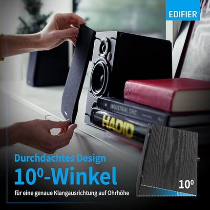 Edifier R1855DB Bluetooth kõlarisüsteem RMS 16Wx2 + 19Wx2, must