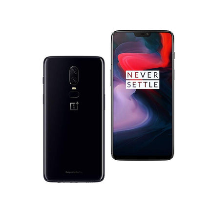 OnePlus 6 smartphone (15.95 cm (6.28 inch) 19:9 touch display, 128 GB internal storage, Android 8.1 Oreo / Oxygen OS 5.1), Mirror Black