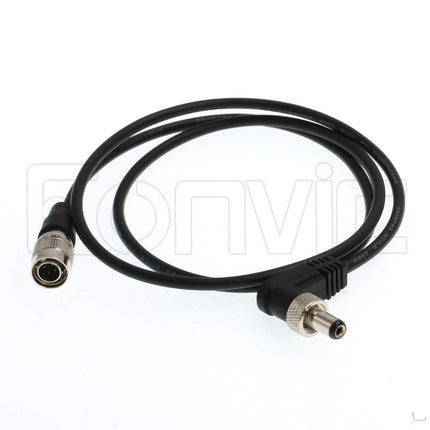 Eonvic Hirose 4-pin isaskaabel Sony F5 F55 kaamera ja lukustatava 2.1mm alalisvoolu täisnurga väljundtoitekaabli vahel Lectrosonics SR vastuvõtja, videotehnika PIX-E5 E5H E7 monitori jaoks.