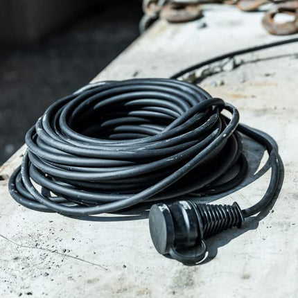 Brennenstuhl construction site extension cable IP44 (25m cable, H07RN-F 3G1.5, for outdoor use and use on construction sites) black 1167820