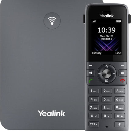 Yealink W73P DECT IP-telefonisüsteem (W70B baas + W73H telefonitoru) must