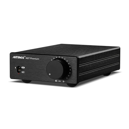 Upgrade AIYIMA A07 Premium TPA3255 Power Mini Amplifier 4 Ohm 300Wx2 HiFi Class D Integrated Amp 2 Channel Stereo Amplifier for Passive Speakers Home Audio with DC 32V Power Adapter