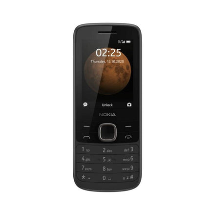 Nokia 225 4G mobiiltelefon 2,4" 4 GB RAM 64 GB ROM VGA kaamera aku 1150 mAh kahe SIM-kaardiga must [ES/PT versioon]