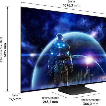 Samsung OLED 4K S90D 48-inch (120 cm), UHD TV, TV with NQ AI Gen2 processor, OLED HDR+, 4K AI picture enhancement, Gaming Hub up to 144Hz, Dolby Atmos sound, OTS Lite, Knox security, Smart AI TV