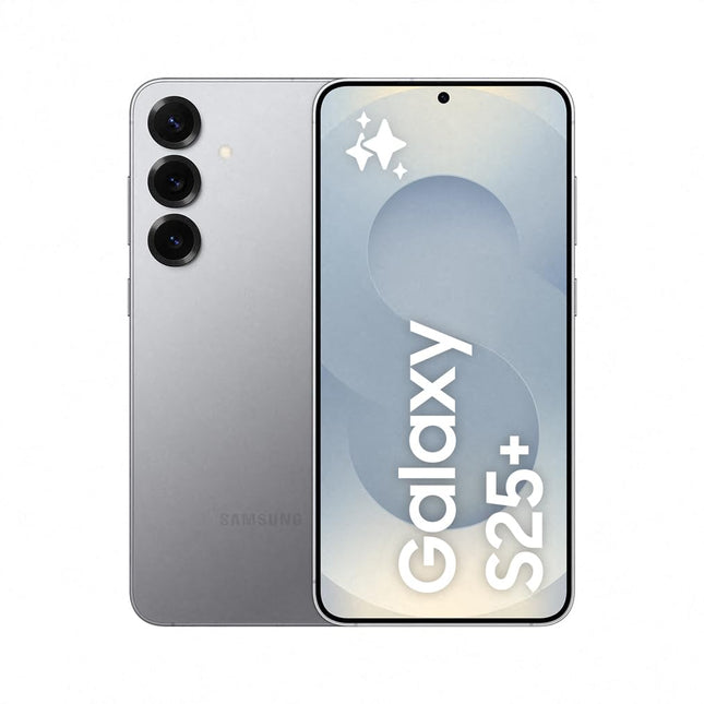 Samsung Galaxy S25+ tehisintellektiga nutitelefon Galaxy tehisintellektiga, lukustamata, Android-telefon, 12 GB muutmälu, 256 GB salvestusruumi, 50 MP kaamera, Silver Shadow, 3-aastane garantii [ainult Amazonis]