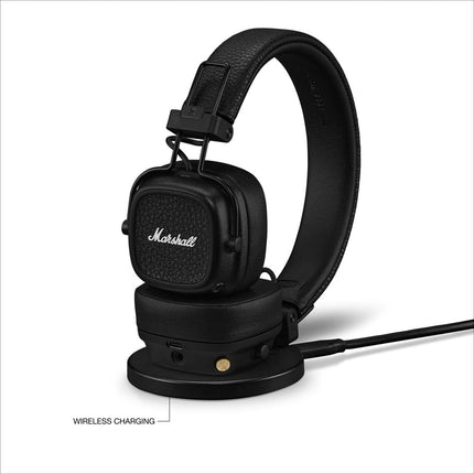 Marshall Major V Bluetooth kõrvaklapid, 100 tundi mänguaega – mustad