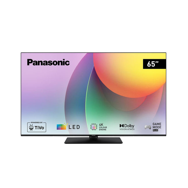 Panasonic TB-65W60AEZ, W60 seeria 65-tolline 4K Ultra HD LED-nutiteler, 2024, TiVo, 4K värvimootor, Dolby Vision ja Atmos, mängurežiim Plus erakordse visuaalse kogemuse saamiseks.